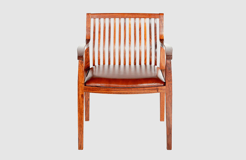 察隅中式实木大方椅家具效果图